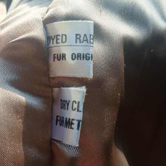Brown Rabbit Fur Jacket - Picture 6 of 7